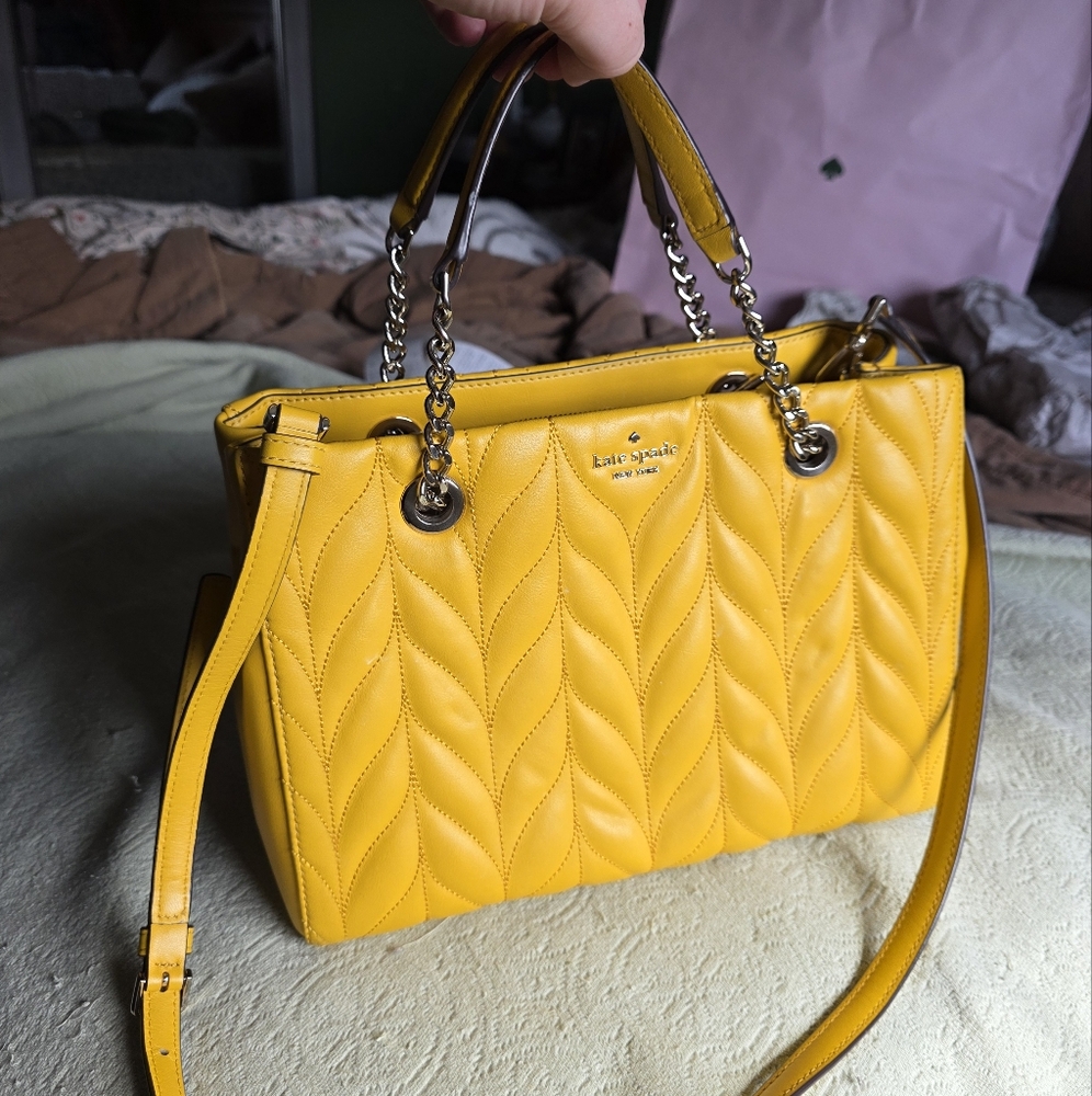 Kate Spade Yellow Quilted Women's Bag